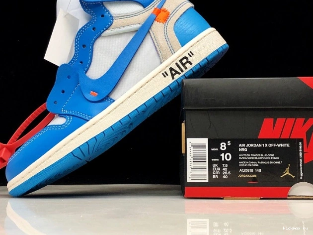 Cheap Off-White Powder AQ0818-148 UNC 1 Air Blue Jordan 0813